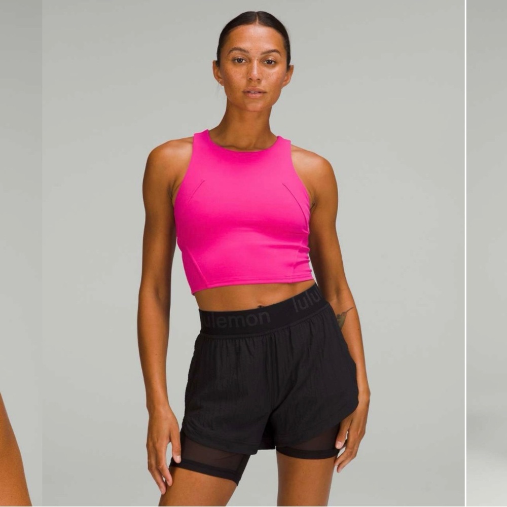 Lululemon Sonic Pink Crop Tank Top